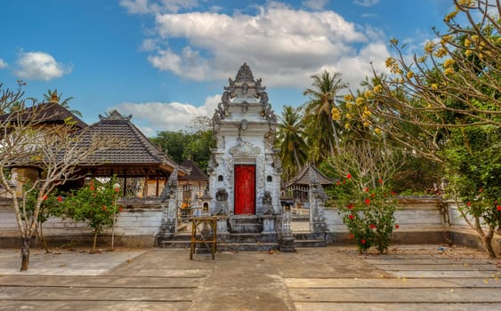 Hindu Temple near village Kampung Toyapakeh in Nusa Penida island, Bali, Indonesia