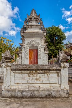 Hindu Temple near village Kampung Toyapakeh in Nusa Penida island, Bali, Indonesia