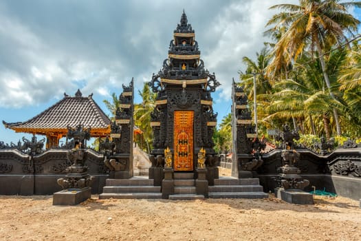 Hindu Temple near village Kampung Toyapakeh in Nusa Penida island, Bali, Indonesia