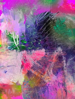 mixed media painting graphic textures contemporary