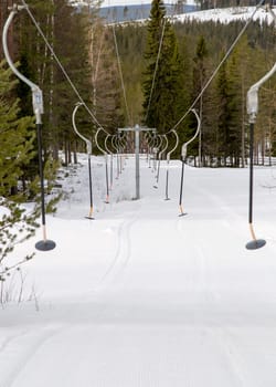 Button Lift Downhill Skiing