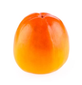 ripe persimmon isolated on white
