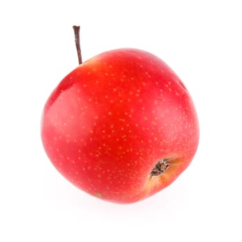 ripe red apple isolated on white