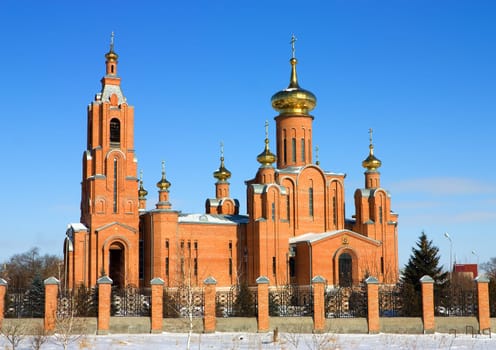 Russian church in city Mineralnye Vody,Northern Caucasus,Russia