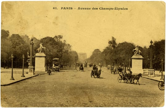 Paris - Avenue des Champs-Elisees,France.
