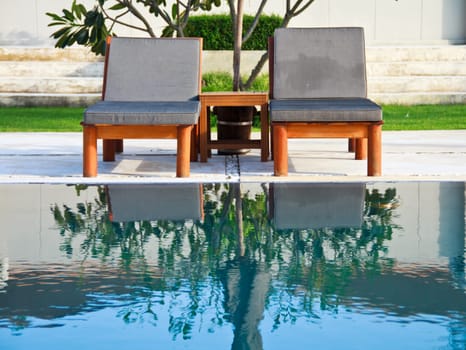 beautiful chair in resort