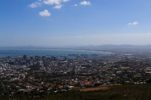 Cape Town, a view of the city from Table Mountain