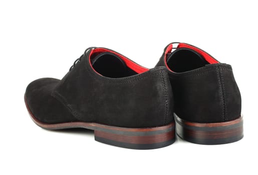 Black man shoes isolated on a white background