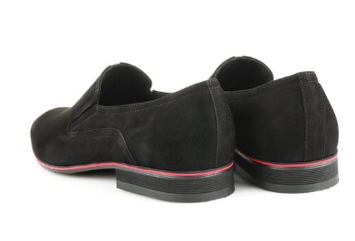 Black man shoes isolated on a white background