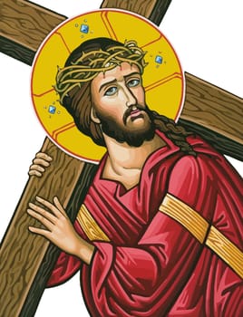 holy jesus christ cross  easter illustration