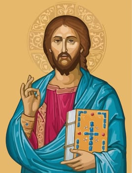 Jesus Christ  love peace faith holy heaven  spirit illustration