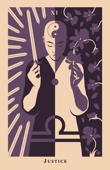 tarot fortune telling card illustration