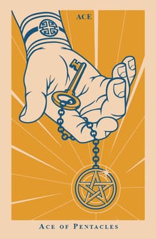 tarot fortune telling card illustration