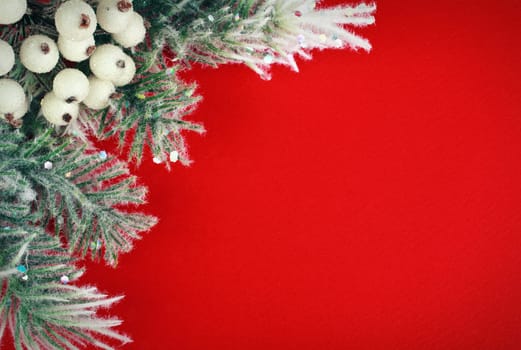Christmas red background with space for text or image