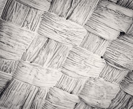 black and white texture wicker basket