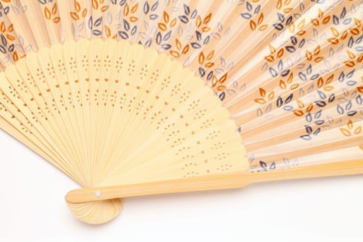 Chinese fan on a white background