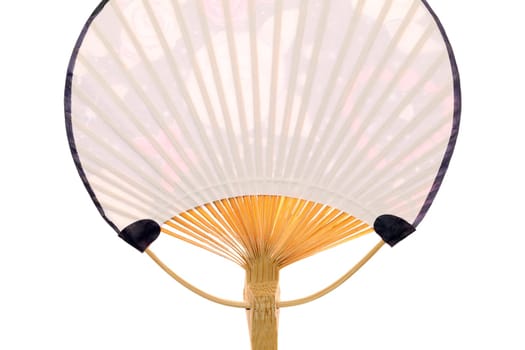Traditional chinese fan isolated on white