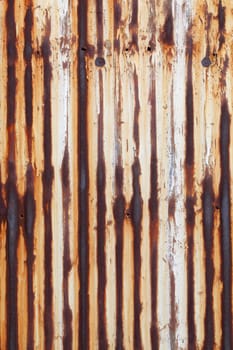 Old and rusty grunge corrugated iron
