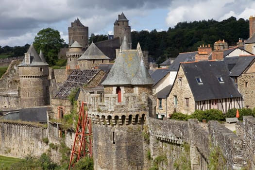 Castle of Fougeres in Brittany, north of France