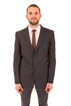 young business man portrait isolated on white