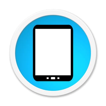 Button round blue: Smartphone icon