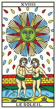 tarot fortune telling card illustration