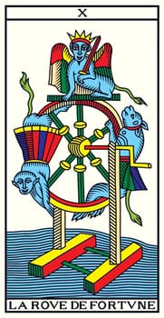 tarot fortune telling card illustration
