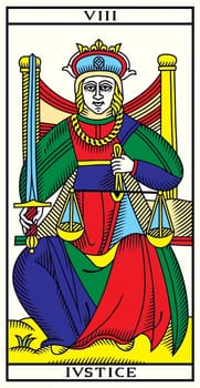 tarot fortune telling card illustration