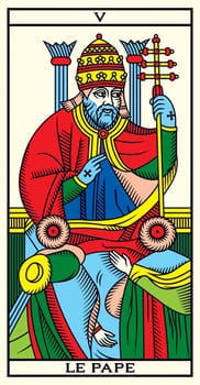 tarot fortune telling card illustration