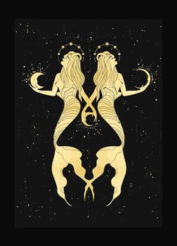 tarot fortune telling card illustration