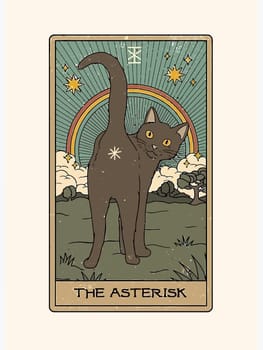 tarot fortune telling card illustration