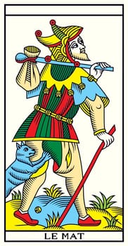 tarot fortune telling card illustration