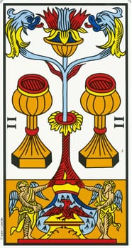 tarot fortune telling card illustration