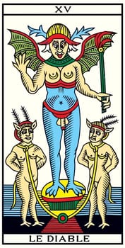 tarot fortune telling card illustration