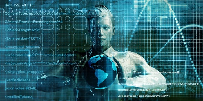 Internet Technology as a Digital Concept Abstract Background