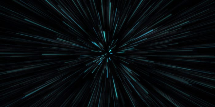 Hyper Space Jump Through the Universe in Motion
