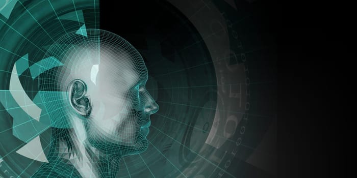 Technology Abstract Background for Presentation as Concept