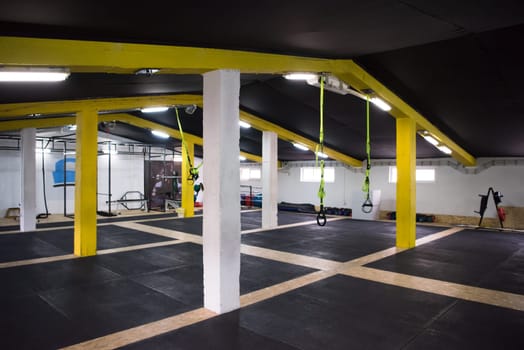 big empty interior of the Cross fitness gym
