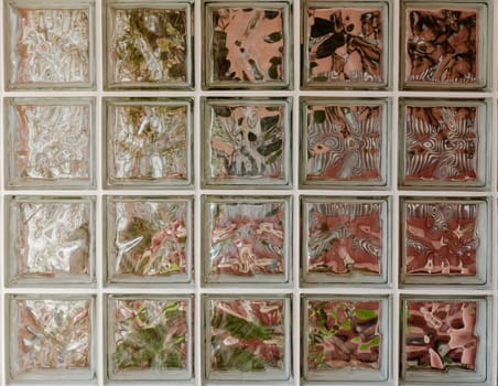 Glass block window background texture