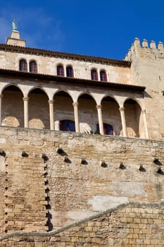 Part of Mallorca cathedral, in Palma de Mallorca, Spain