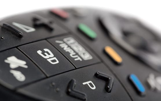 3d remote from the TV close-up. Isolate.