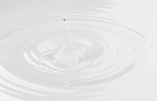 waterdrop on white background