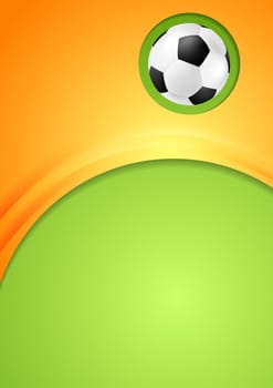 Abstract waves football sport background. Vector design