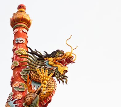 Chinese style dragon statue