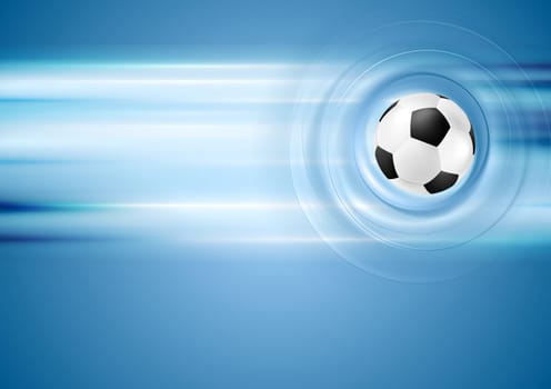 Bright blue vector football background