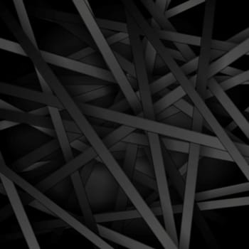 Dark striped tech background. Vector background