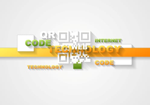 Concept technology background. Vector design