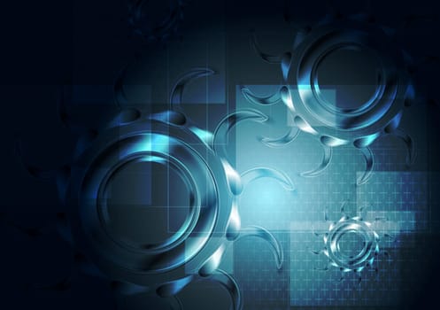 Abstract technology background. Vector design