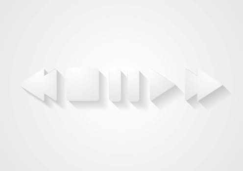 Media player abstract design. Vector icon