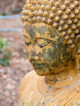 Ancient Buddha in Thailand.